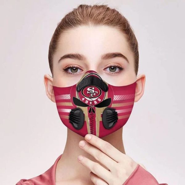 San francisco 49ers punisher skull filter face mask 1