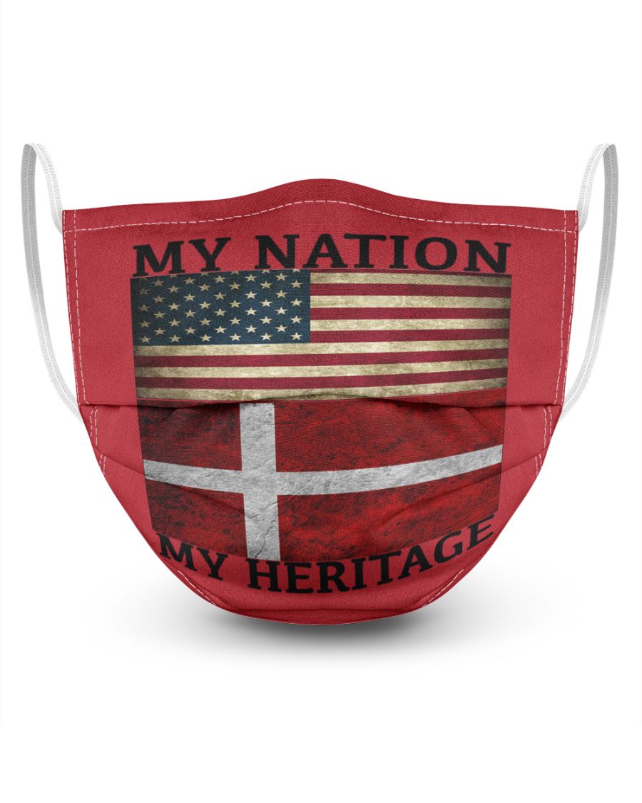 My nation my heritage face mask