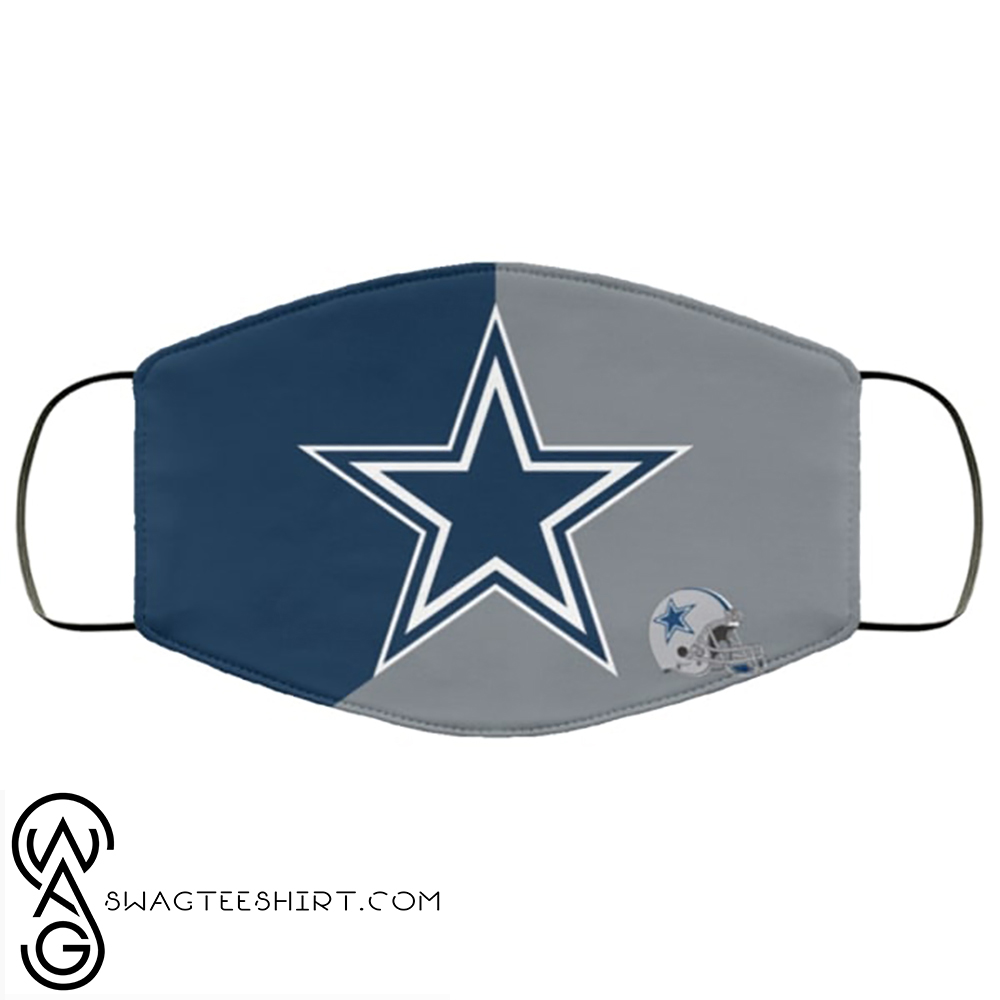 The dallas cowboys symbol all over printed face mask