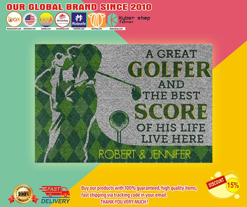 A great golfer and the best score of his life live here doormat3