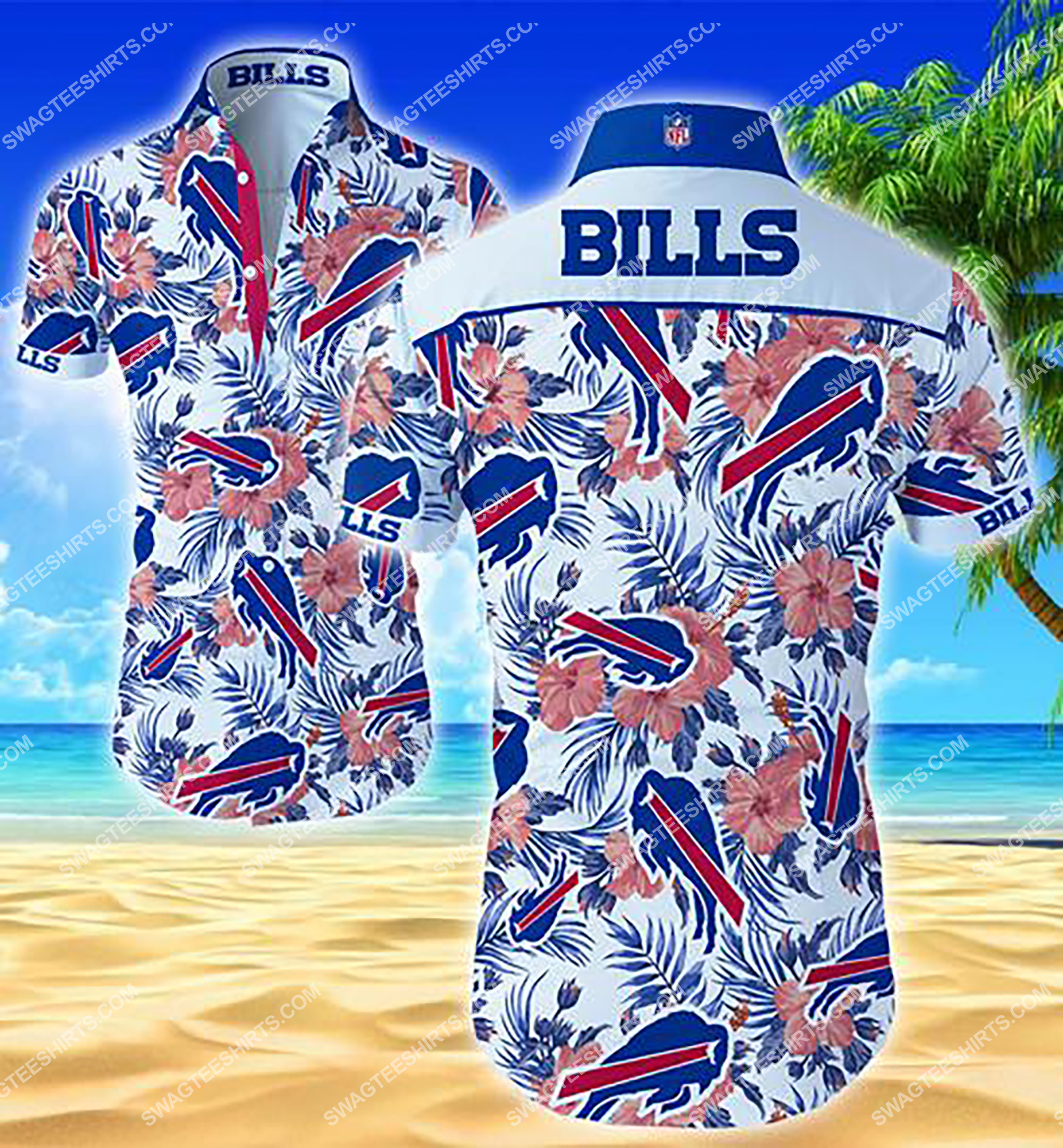 [highest selling] tropical buffalo bills team full printing summer hawaiian shirt – maria