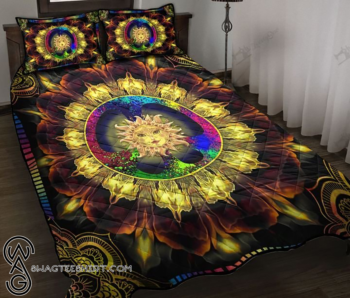 Mandala hippie sun full printing quilt - Maria