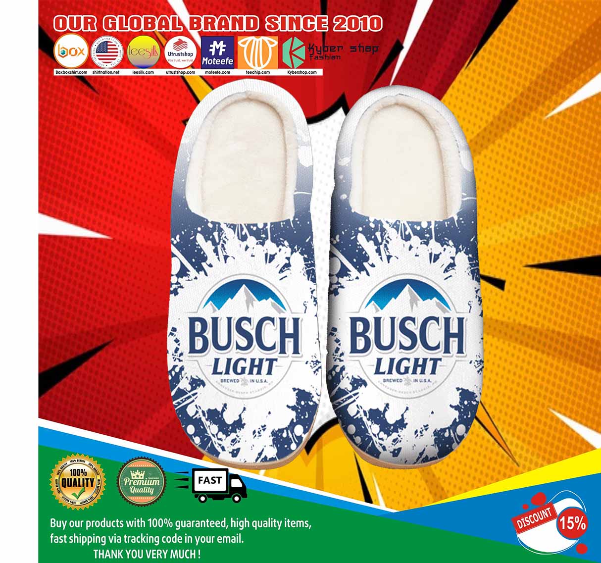 Busch Light Beer Shoes Slippers 4