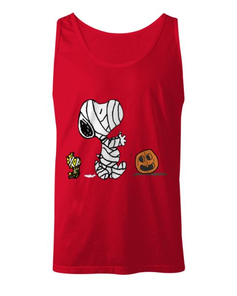 Snoopy Halloween mummy tank top