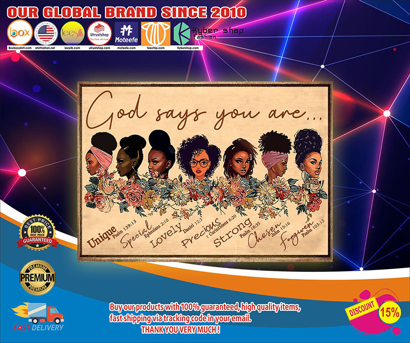 Black girl god says you are poster4