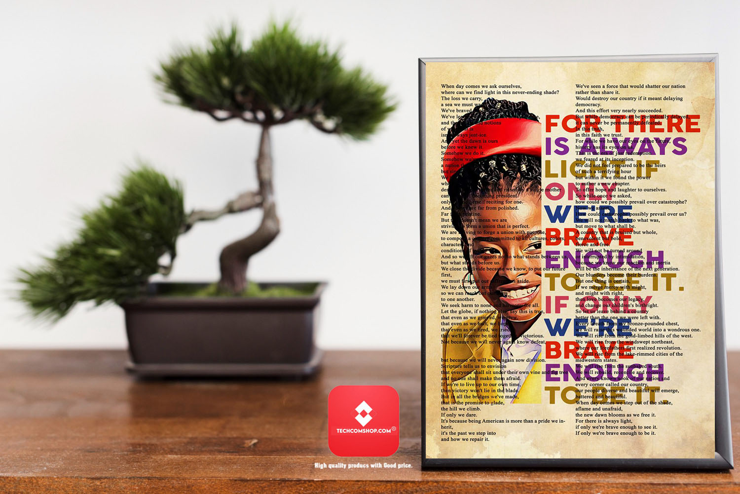 Amanda Gorman for there is always light if only we're brave enough poster12