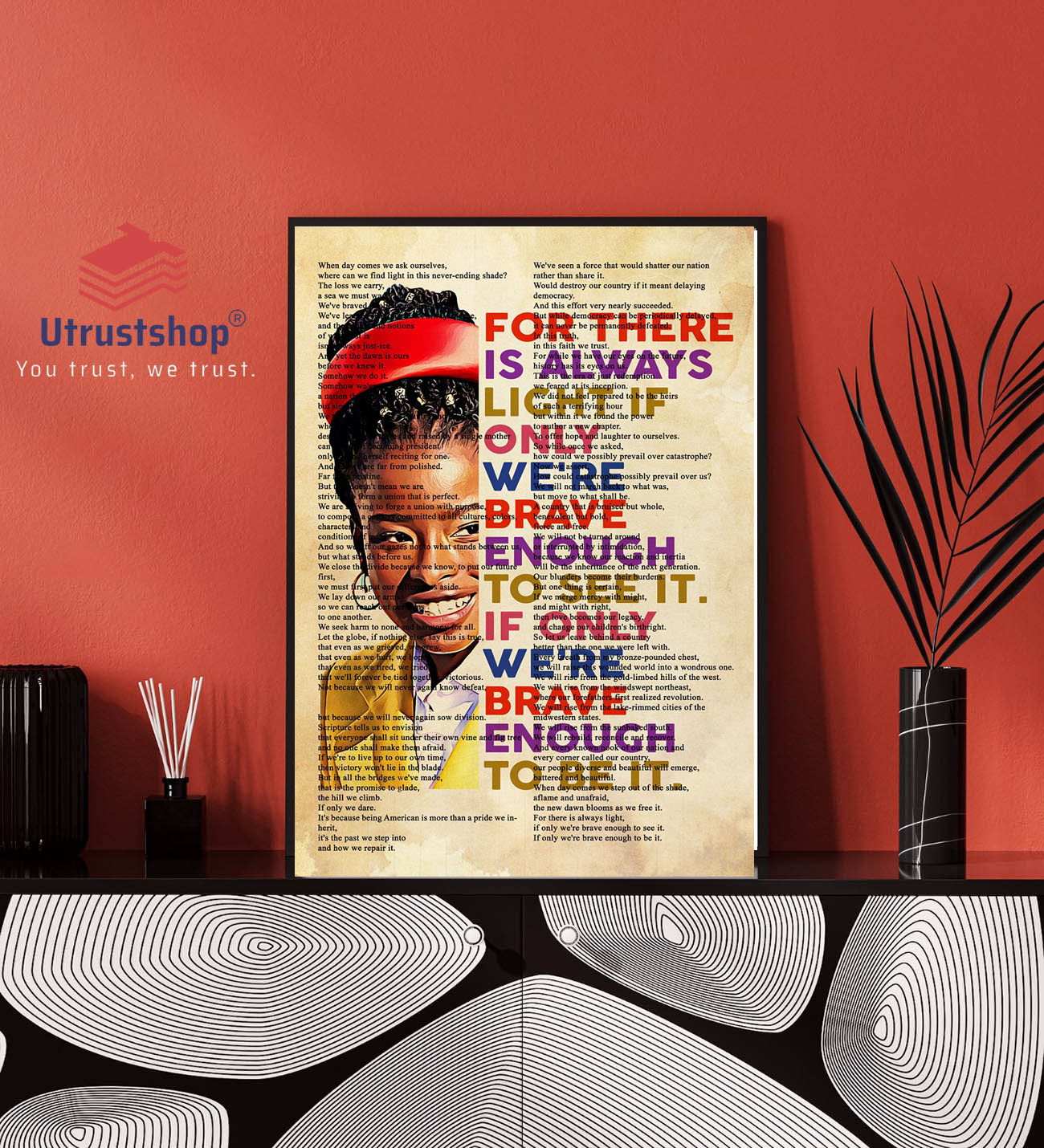 Amanda Gorman for there is always light if only we're brave enough to see it poster1