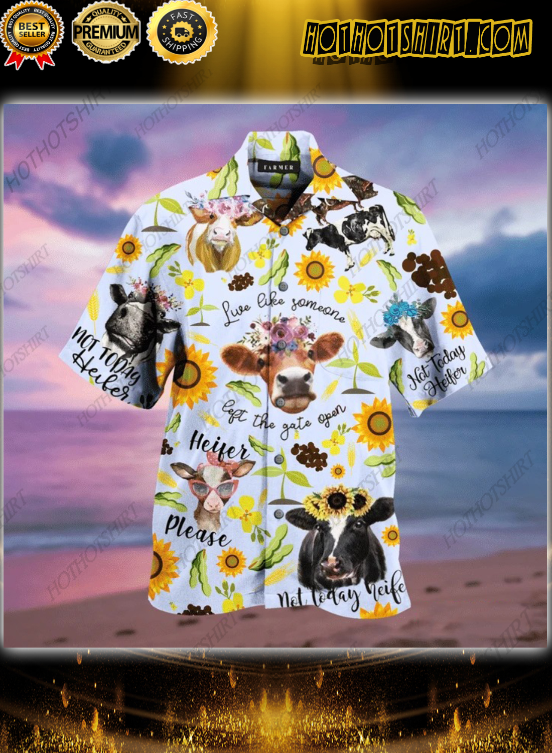 Amazing Farm Heifer Lover Hawaiian Shirt