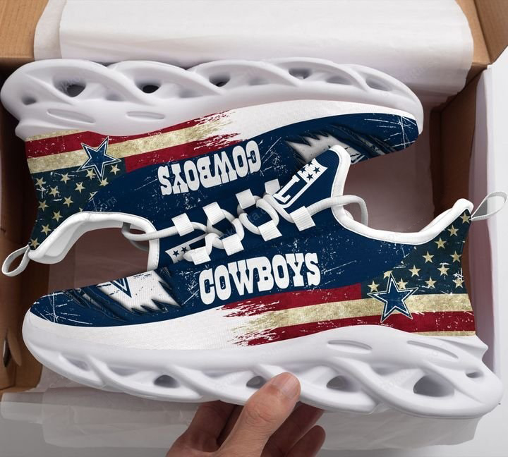 America flag NFL Dallas Cowboys max souls shoes