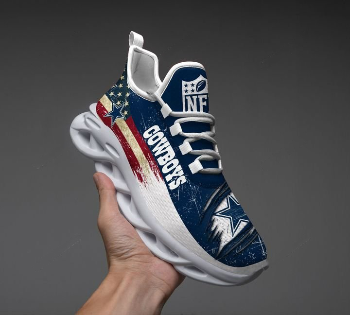 America flag NFL Dallas Cowboys max souls shoes