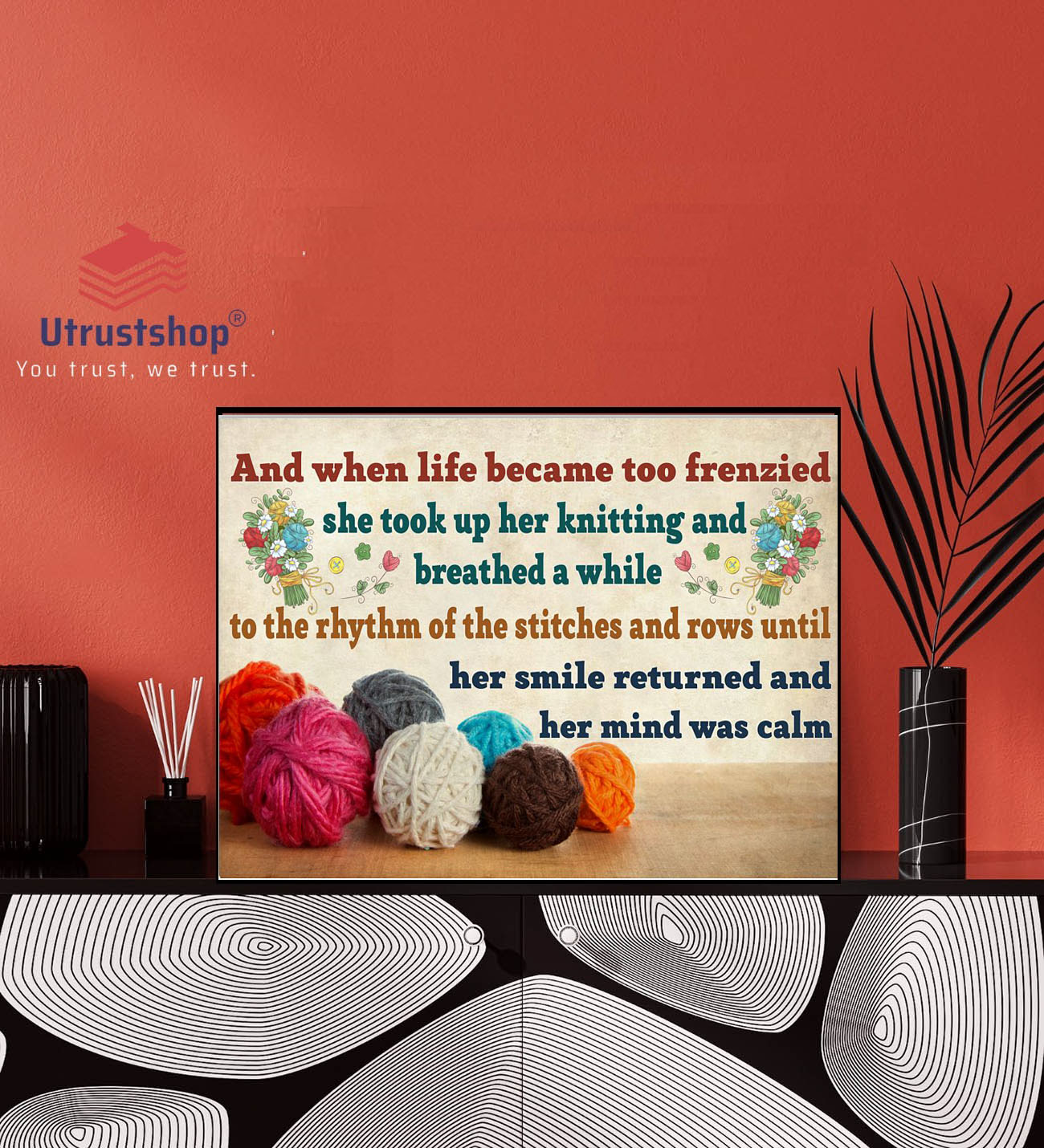 And when life became too frenzied she took up her knitting and breathed a while poster1