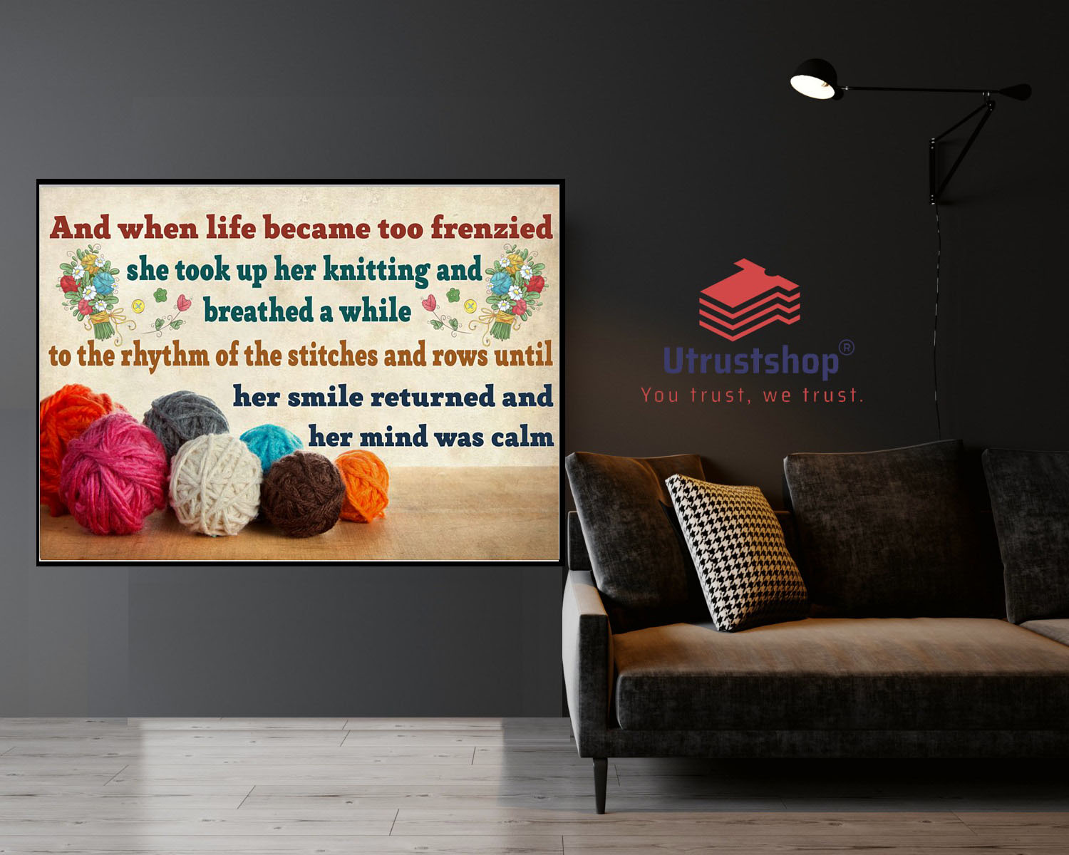 And when life became too frenzied she took up her knitting and breathed a while poster2