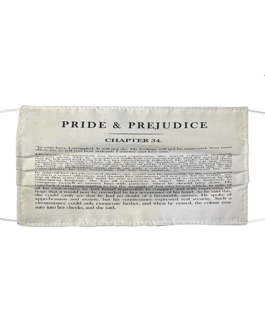 Pride and prejudice chapter 34 face mask 2