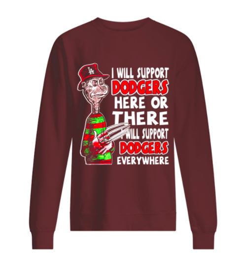 Krueger support dodgers sweater