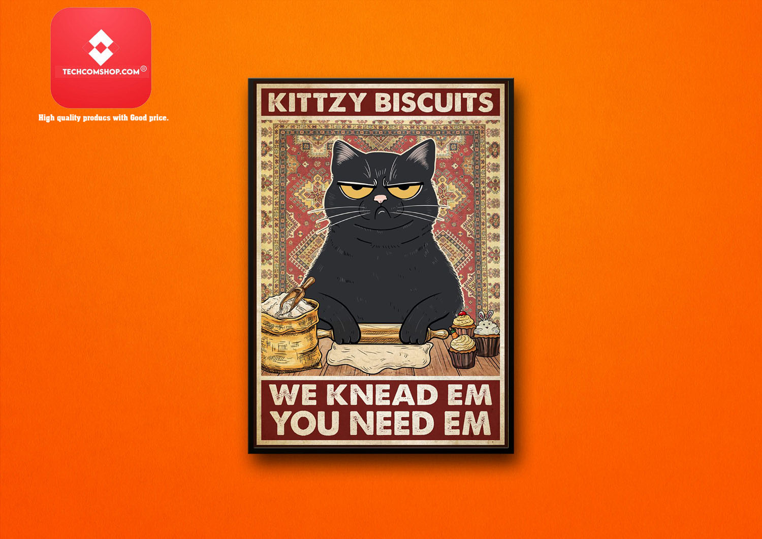 Baker Kittzy biscuits we knead em you need em poster10