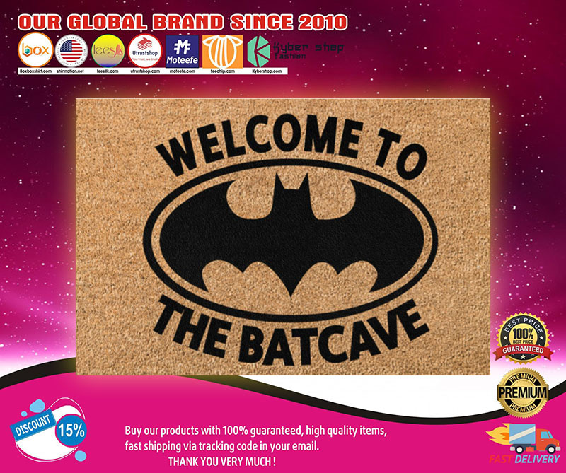 Bat man Welcome to the batcave doormat2