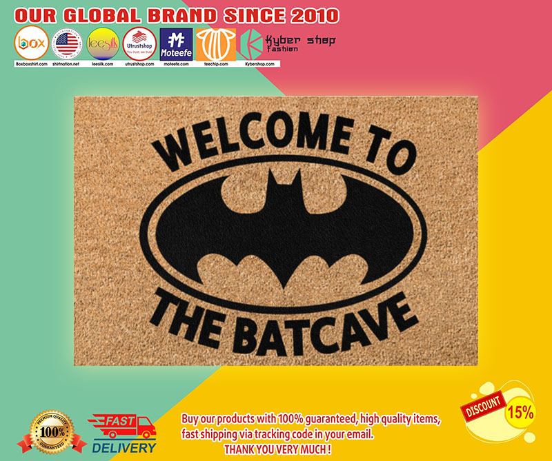 Bat man Welcome to the batcave doormat3