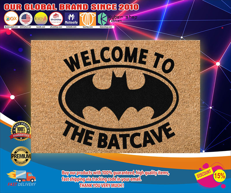 Bat man Welcome to the batcave doormat4