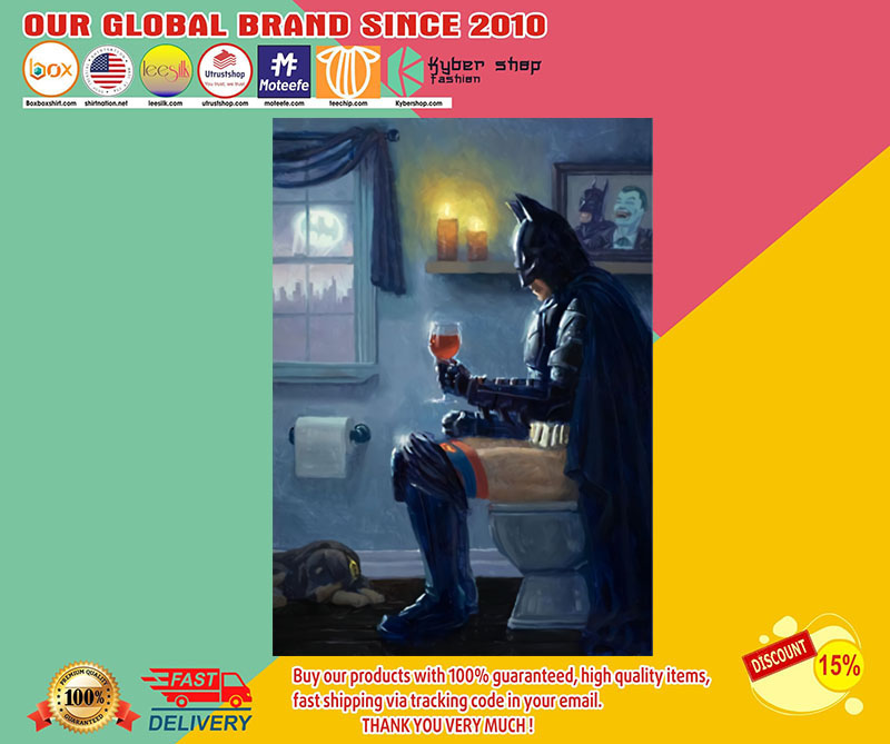 Batman Bathroom Wine poster3