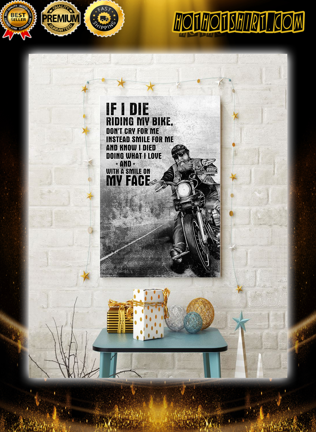 Biker don't cry for me poster 3