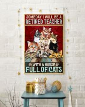 Retired teacher full cats poster 2