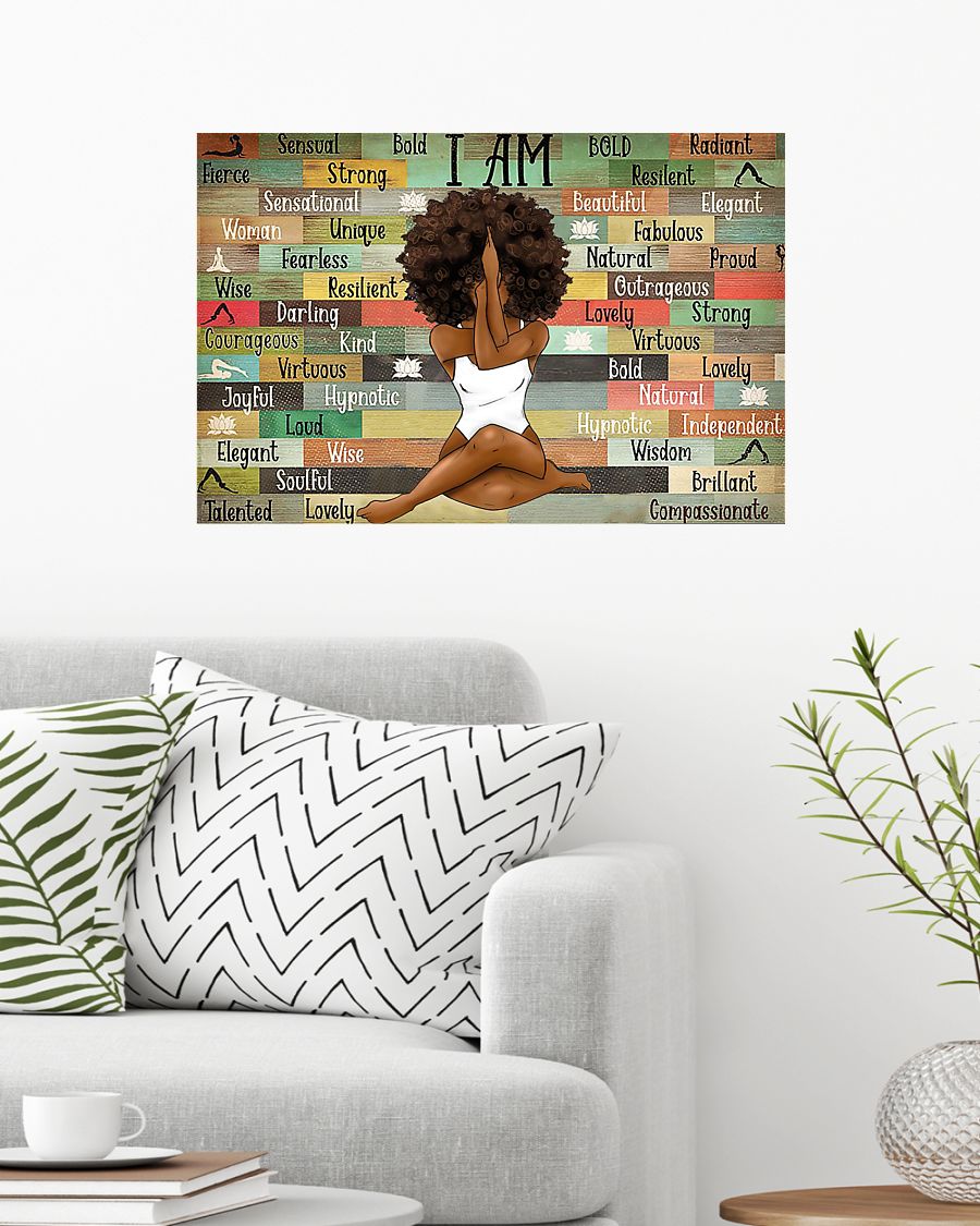 Black Girl With Yoga Poster 1