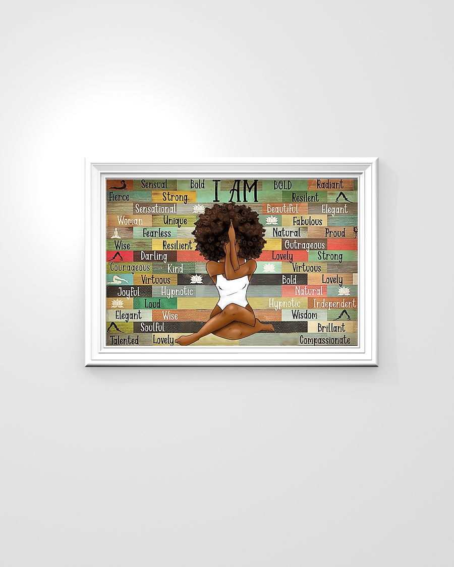 Black Girl With Yoga Poster 2