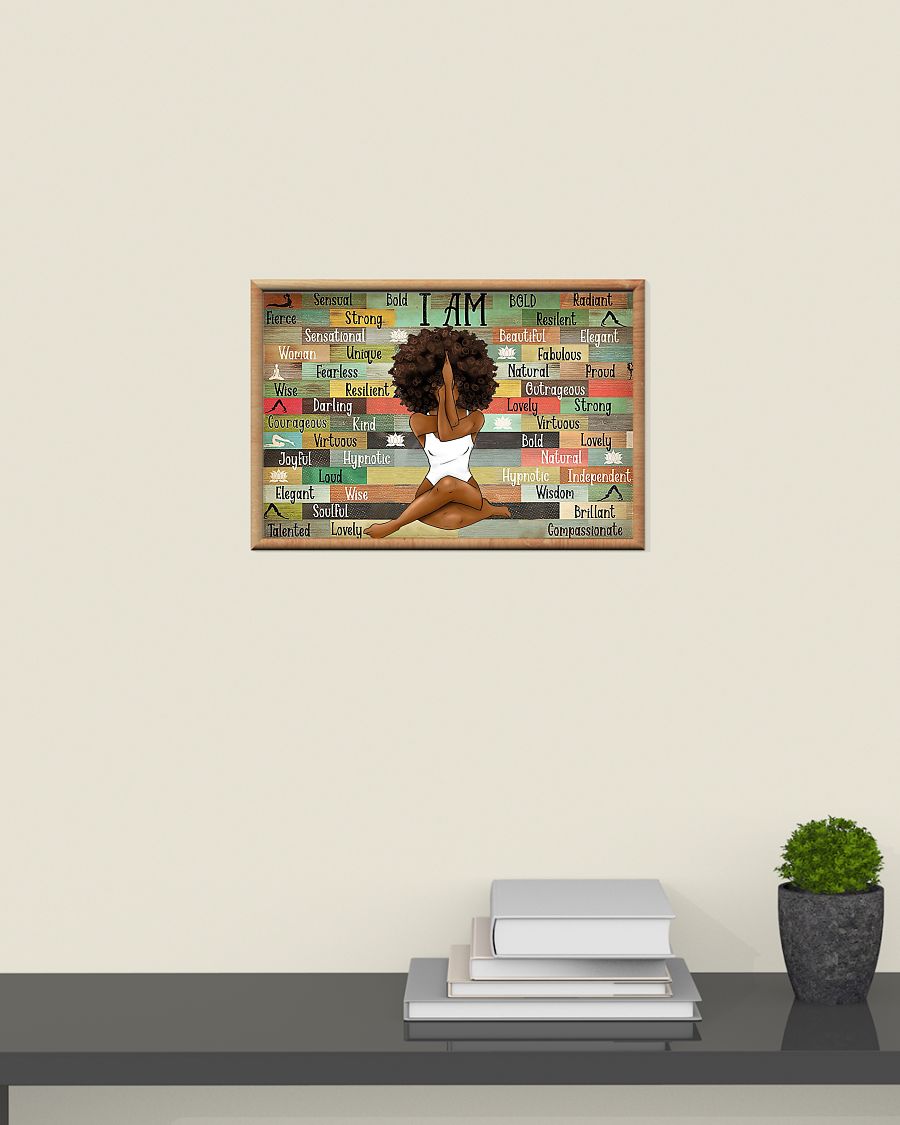 Black Girl With Yoga Poster 3