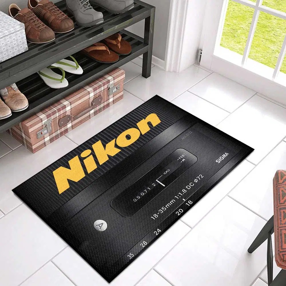 Black Nikon Lens Doormat 1