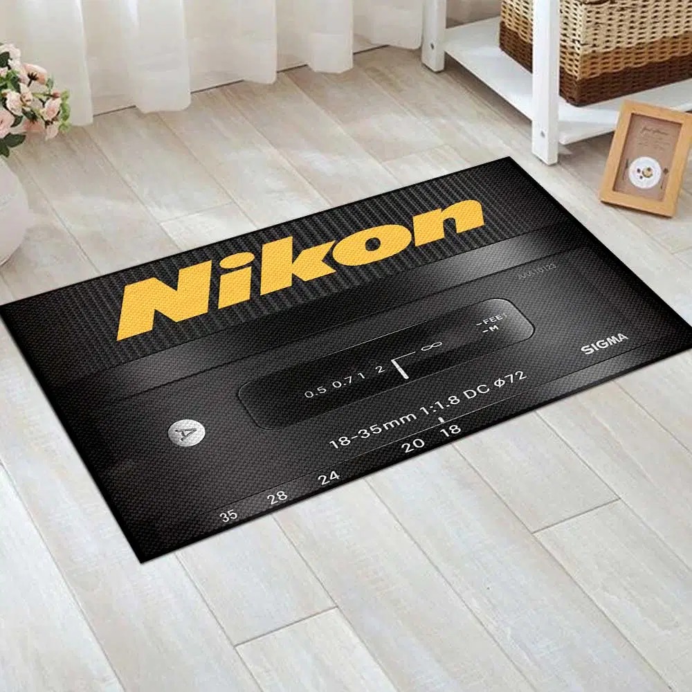 Black Nikon Lens Doormat 3