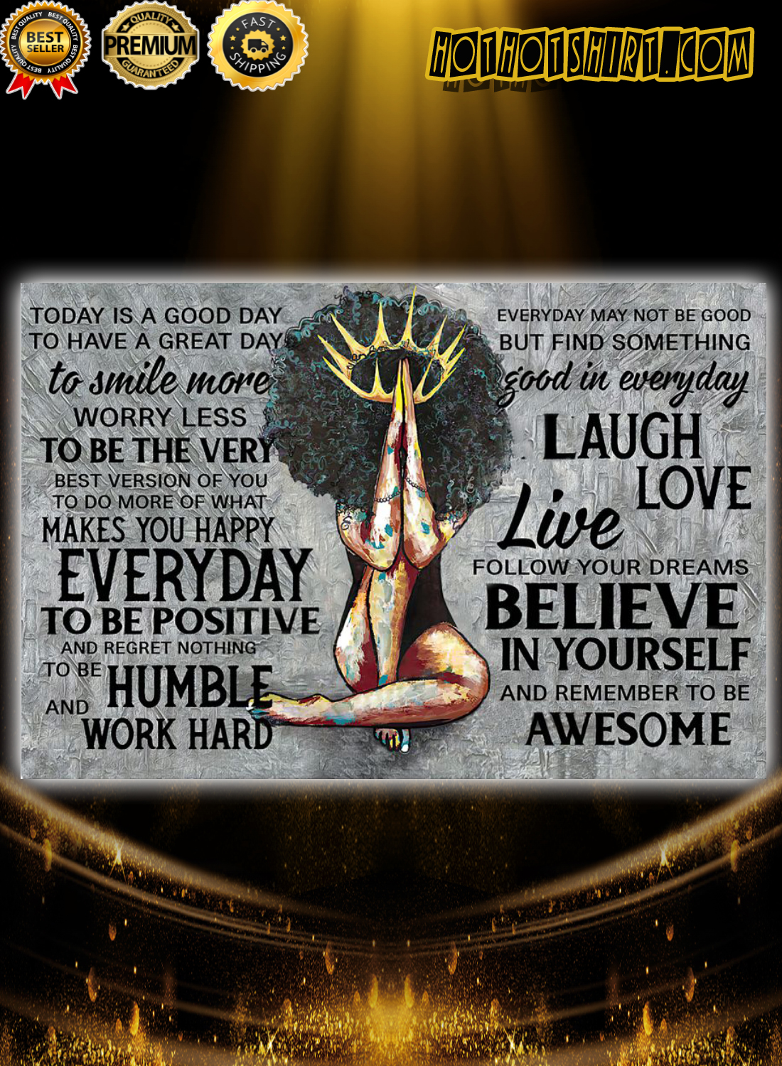 Black Queen - Makes You Happy Everyday Poster
