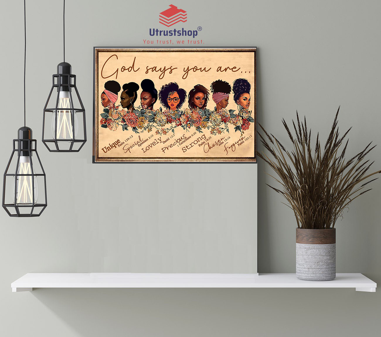 Black girl god says you are poster