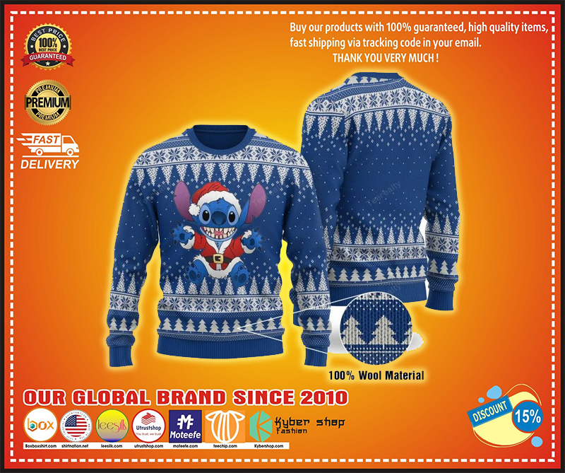 Stitch ugly christmas sweater 1