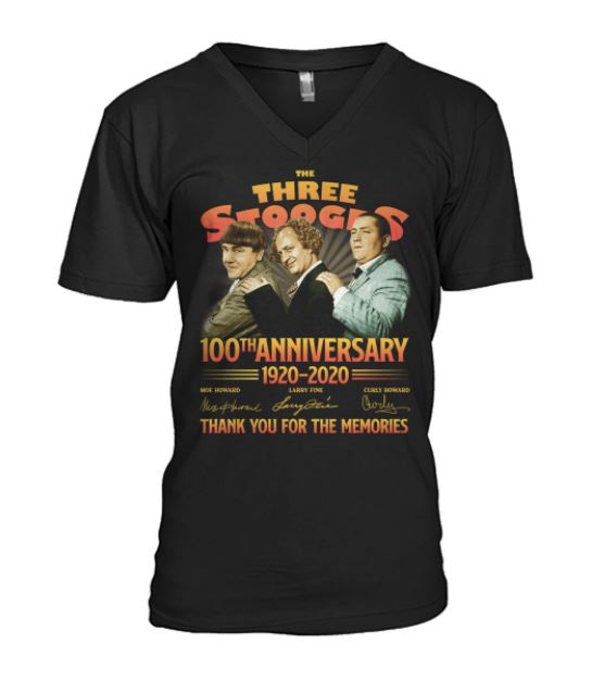 Three Stooges 1920-2020 signature t shirt