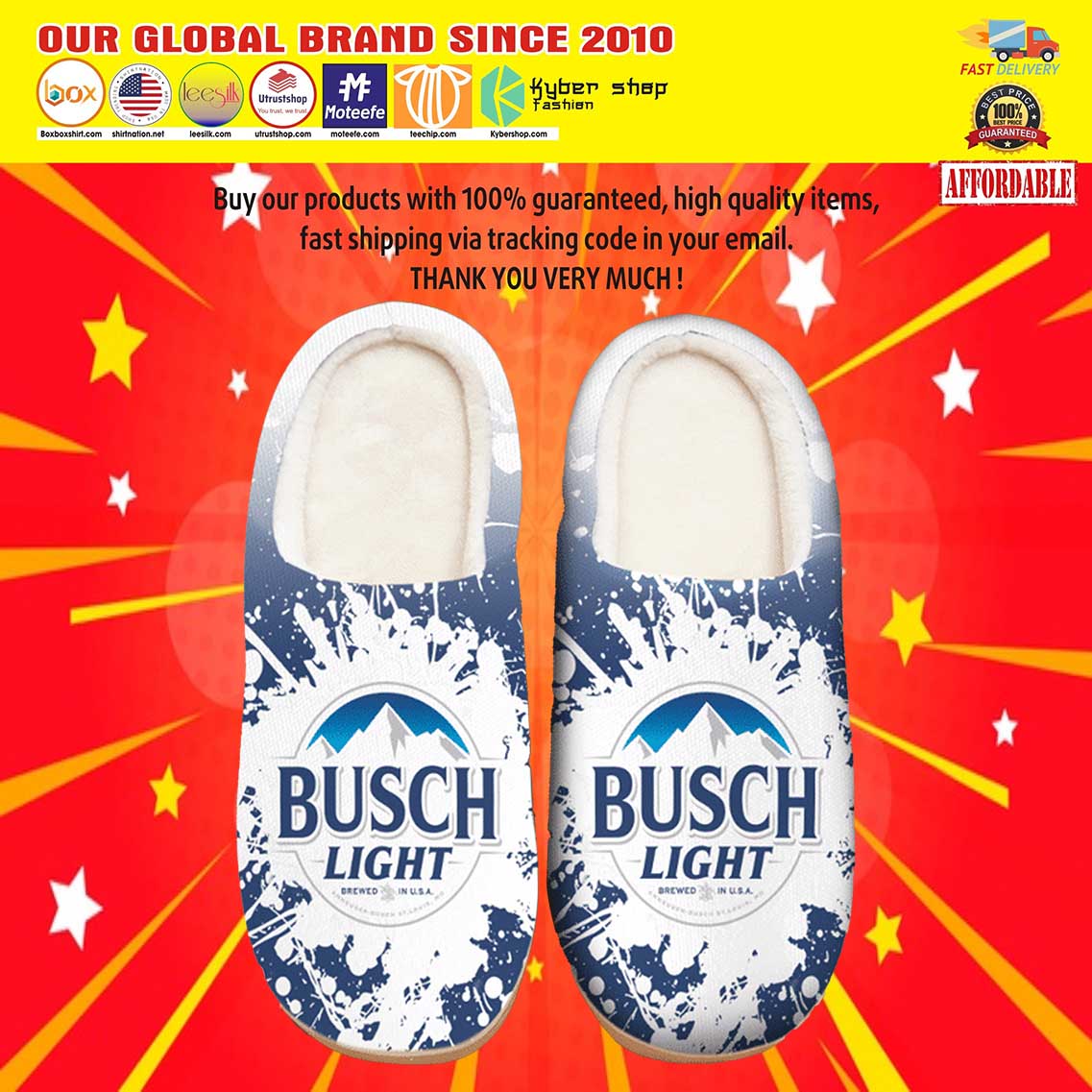 Busch Light Beer Shoes Slippers 8