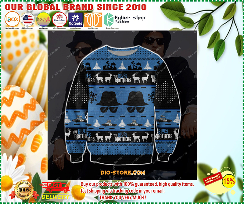 The blues brothers ugly Christmas sweater sweatshirt 1