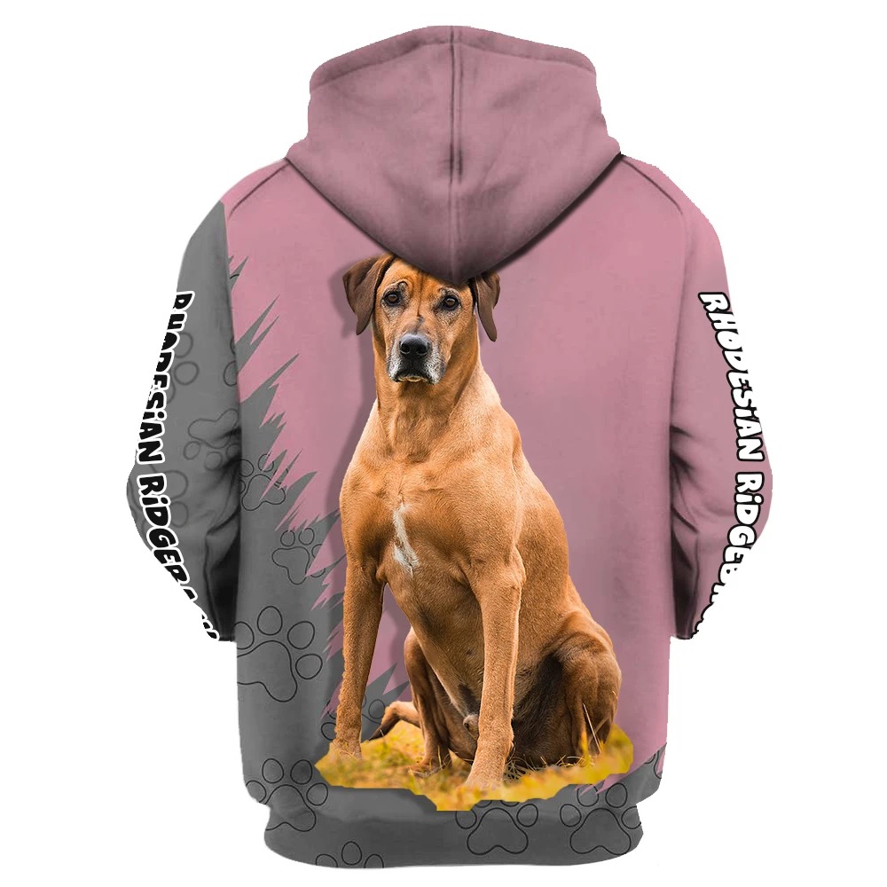 Here's to the women that can't imagine life without Rhodesian Ridgeback 3D Hoodie 1