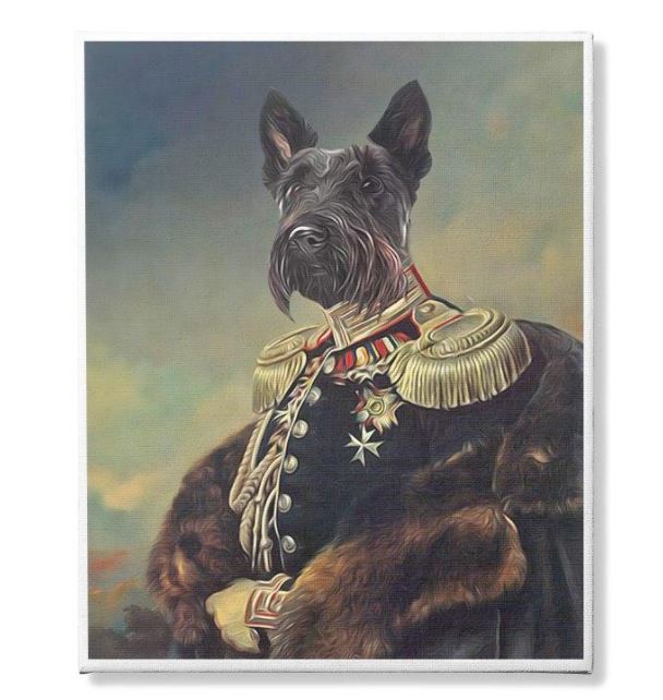 Canvas Dog Black General