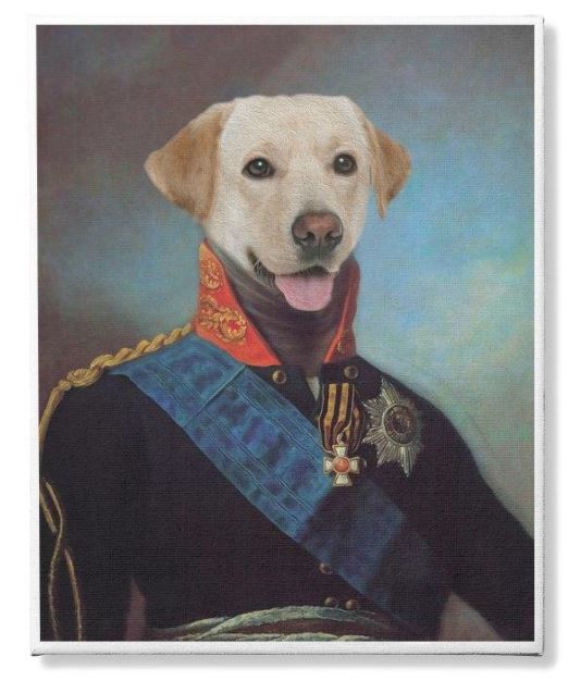 Canvas Dog Majestic