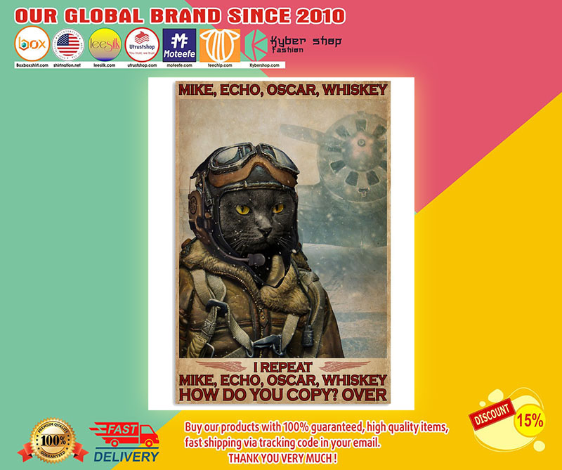 Cat I repeat mike echo oscar whiskey how do you copy over poster3