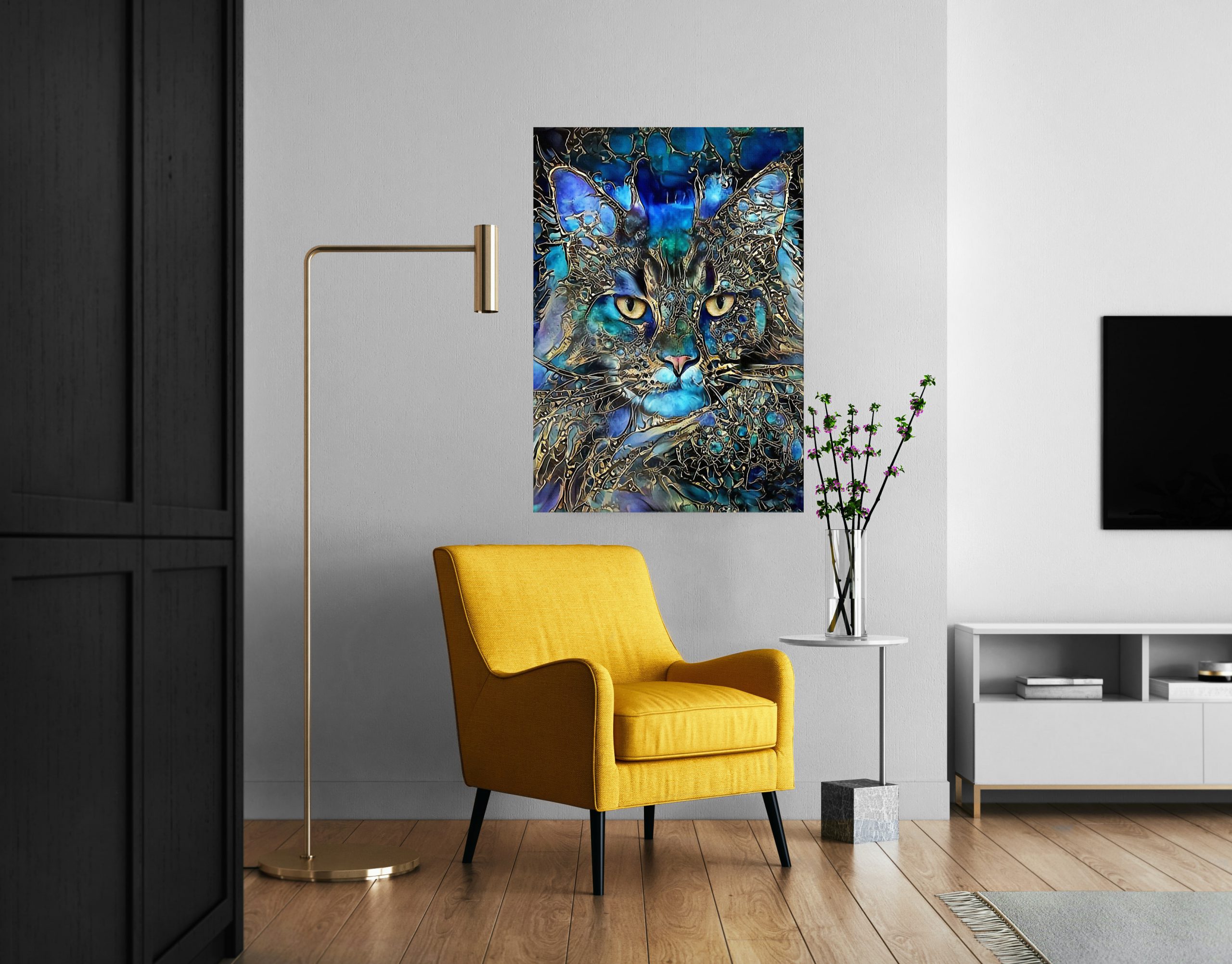 Cat legend trippy poster 2