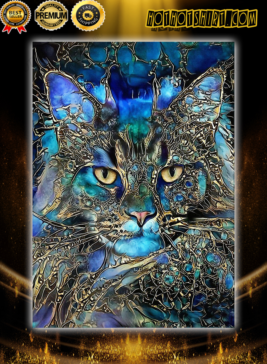 Cat legend trippy poster 3