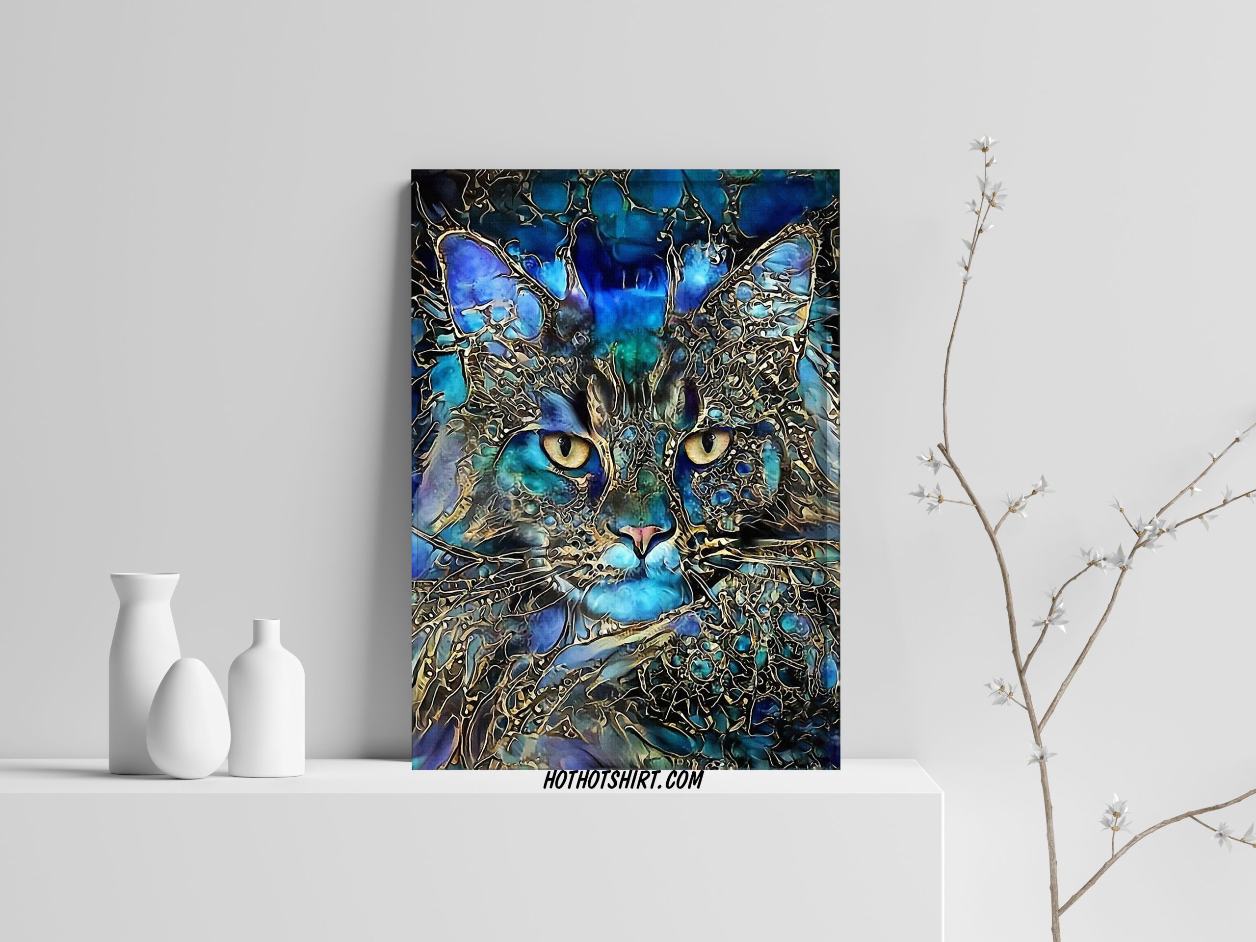 Cat legend trippy poster