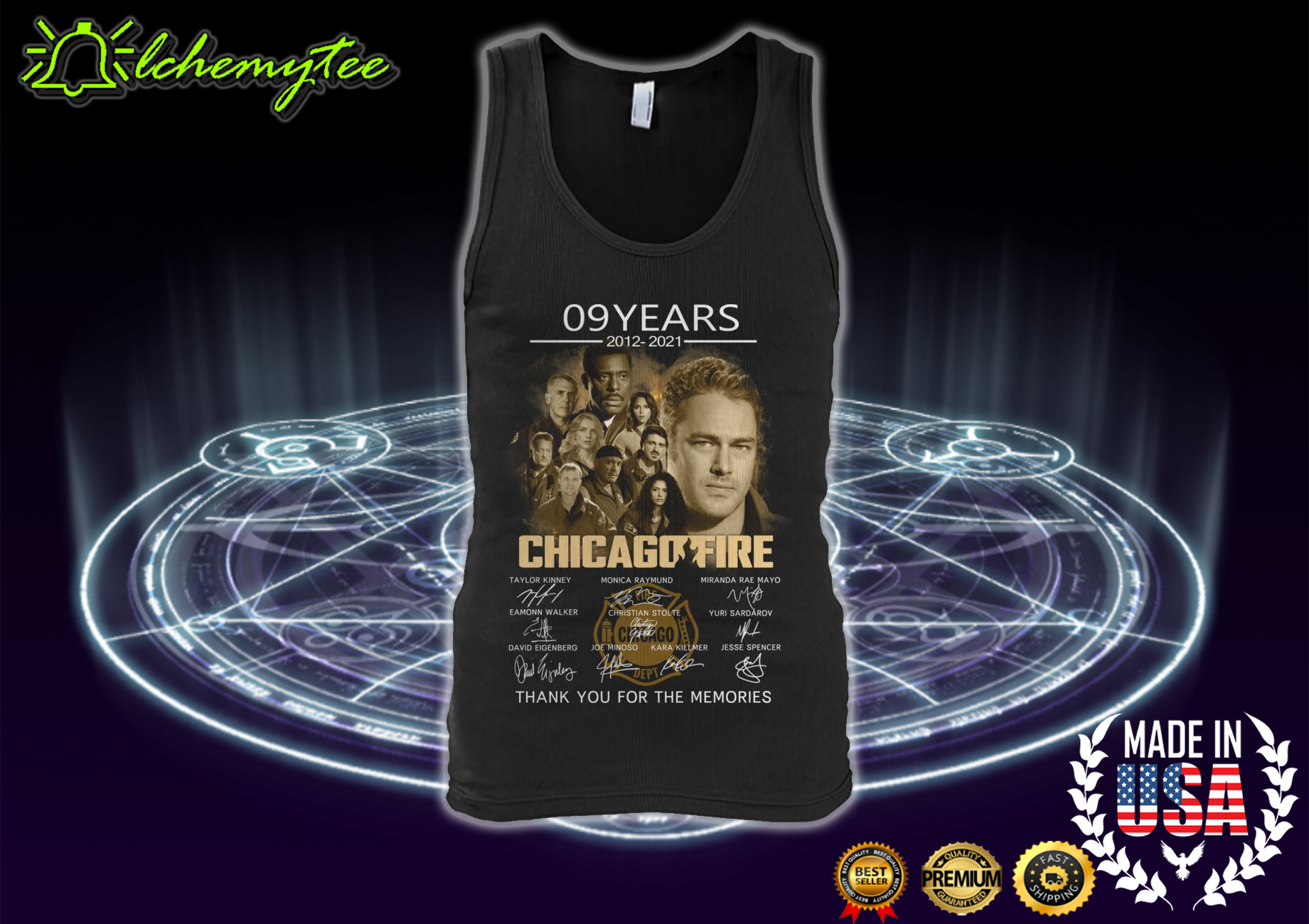 Chicago fire 9 years 2012 2021 thank you for the memories shirt 3