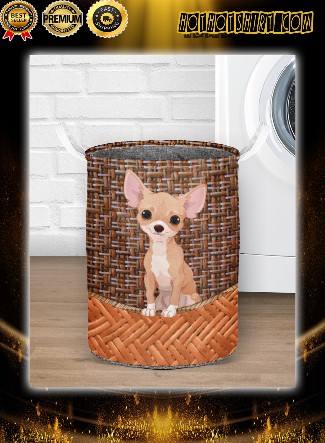 Chihuahua laundry basket 3