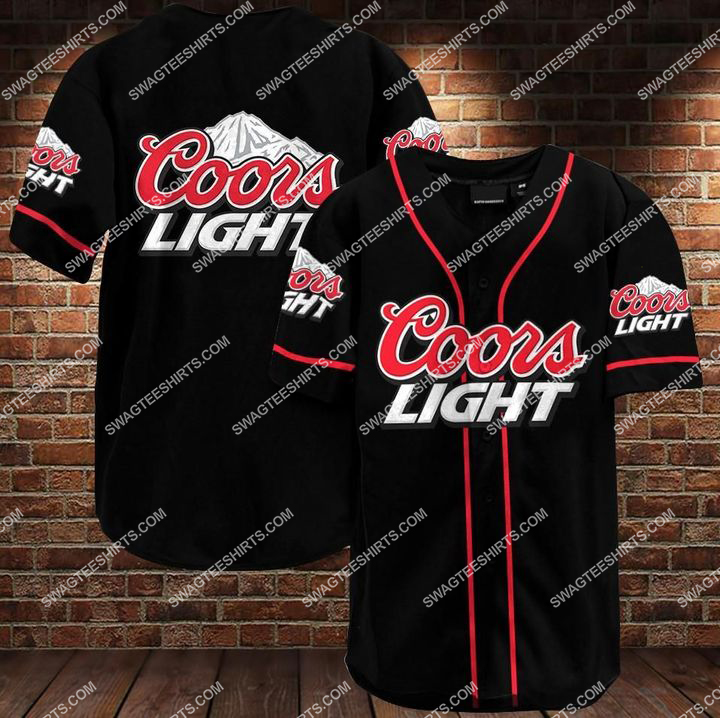 the coors light all over printed baseball shirt 1
