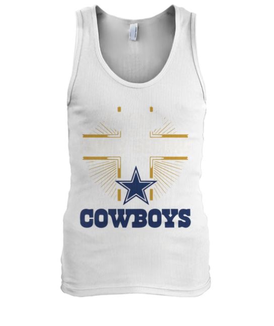 Cowboys football god first tank top