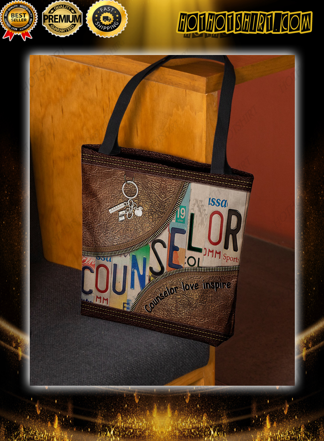 Counselor love inspire tote bag 1