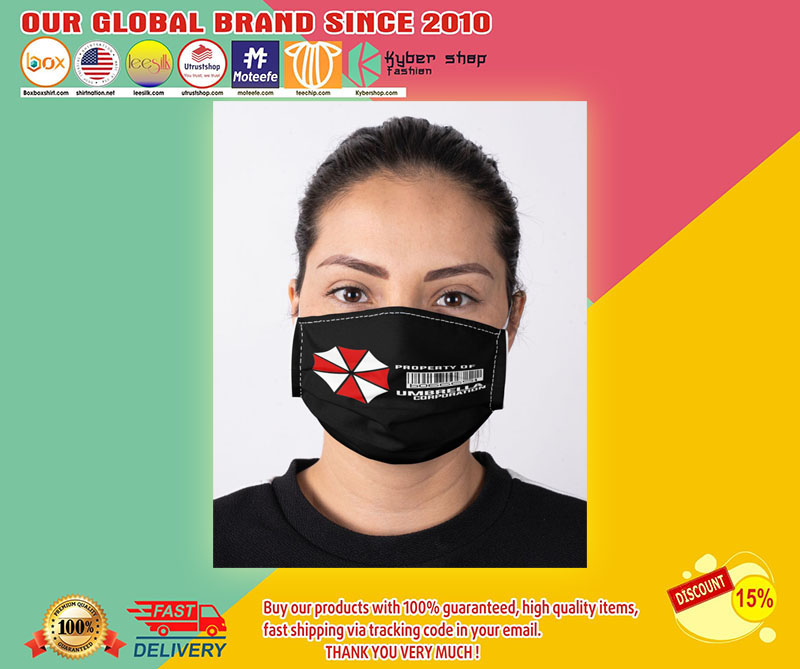 Property of umbrella corporation face mask1