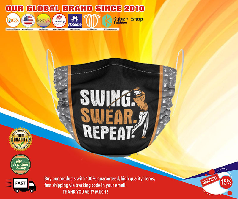 Swing swear repeat face mask – LIMITED EDITION